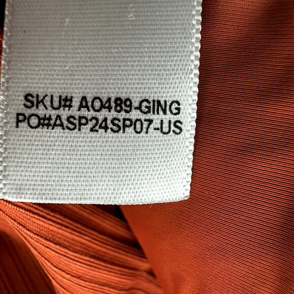 Andie The Bonita Ring Front One Piece Swimsuit Tank Bikini Thong Ginger Orange L - Picture 5 of 7